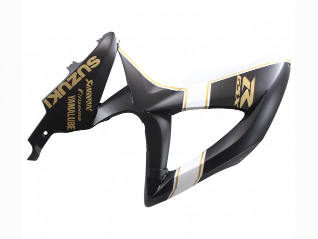 2008-2010 Matte Black White Gold Suzuki GSXR 600 / GSXR 750 Motorcycle Fairings UK