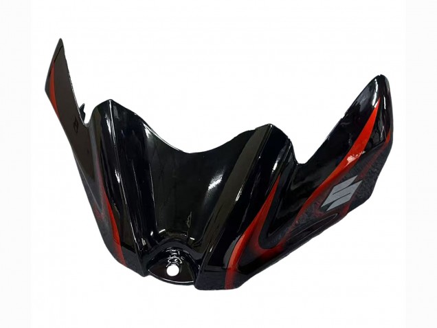 2008-2010 Glossy Black Orange Flame Suzuki GSXR 600 / GSXR 750 Motorcycle Fairings UK