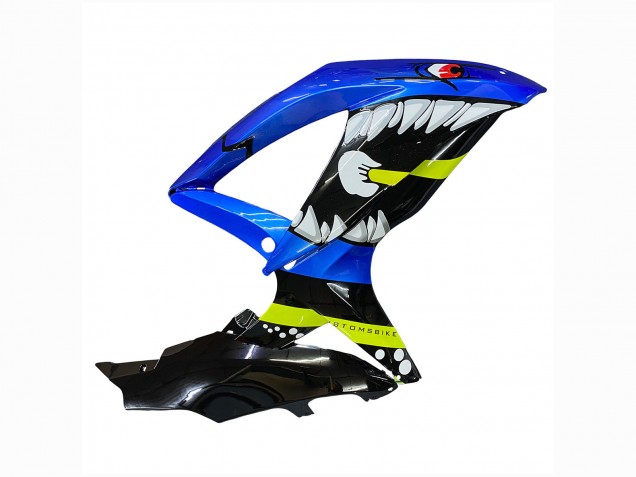 2008-2010 Blue Fluorescent Green Shark Suzuki GSXR 600 / GSXR 750 Motorcycle Fairings UK