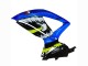 2008-2010 Blue Fluorescent Green Shark Suzuki GSXR 600 / GSXR 750 Motorcycle Fairings UK