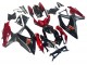 2008-2010 Red Glossy Black Suzuki GSXR 600 / GSXR 750 Motorcycle Fairing UK