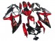 2008-2010 Red Glossy Black Suzuki GSXR 600 / GSXR 750 Motorcycle Fairings UK