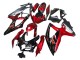 2008-2010 Red Glossy Black Suzuki GSXR 600 / GSXR 750 Motorcycle Fairings UK