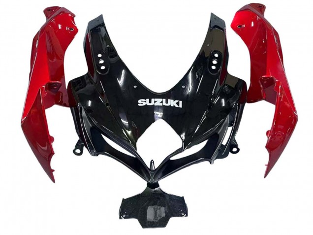 2008-2010 Red Glossy Black Suzuki GSXR 600 / GSXR 750 Motorcycle Fairings UK