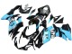 2011-2024 Glossy Black Light Blue Suzuki GSXR 600 / GSXR 750 Motorcycle Fairings UK