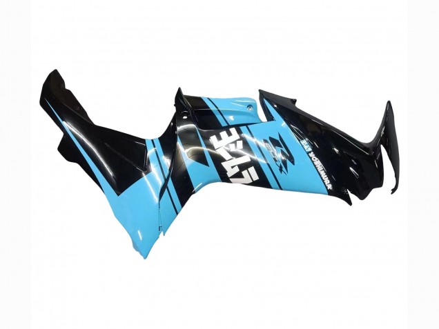 2011-2024 Glossy Black Light Blue Suzuki GSXR 600 / GSXR 750 Motorcycle Fairings UK