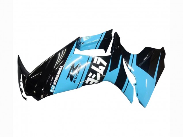 2011-2024 Glossy Black Light Blue Suzuki GSXR 600 / GSXR 750 Motorcycle Fairings UK