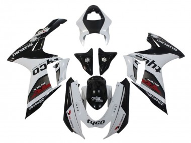 Buy 2011-2024 White Black Tyco Beacon Suzuki GSXR 600 / GSXR 750 Motorcycle Fairings UK