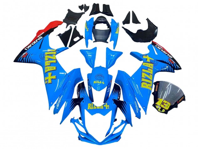 2011-2024 Blue Gold Red Black Rizla Suzuki GSXR 600 / GSXR 750 Motorcycle Fairings UK