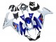 2011-2024 White Blue Red Suzuki GSXR 600 / GSXR 750 Motorcycle Fairing UK