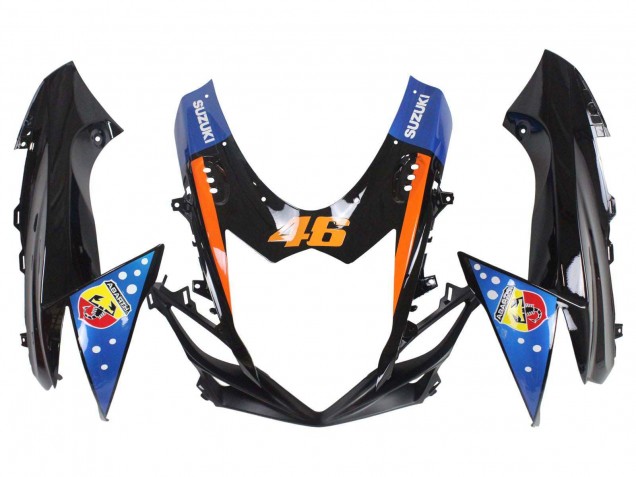 2011-2024 Light Blue Orange Black White Shark 46 Suzuki GSXR 600 / GSXR 750 Motorcycle Fairings UK