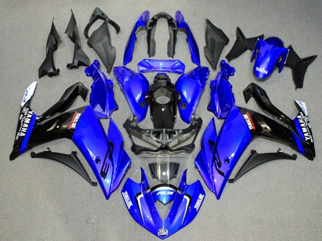 2015-2018 Blue Glossy Black Yamaha YZF R3/R25 Motorcycle Fairings UK