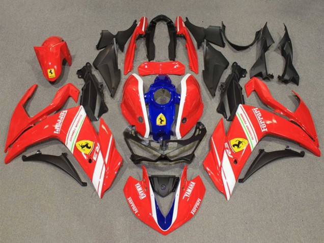 2015-2018 Red White Blue Yamaha YZF R3/R25 Motorcycle Fairings UK