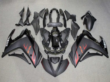 Buy 2015-2018 Glossy Black Matte Black Red Yamaha YZF R3/R25 Motorcycle Fairings UK