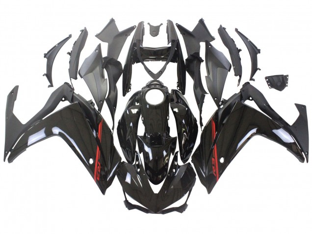 2015-2018 Glossy Black Red White Yamaha YZF R3/R25 Motorcycle Fairings UK