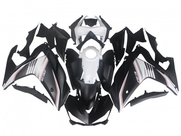 2015-2018 White Red Matte Black Yamaha YZF R3/R25 Motorcycle Fairing UK
