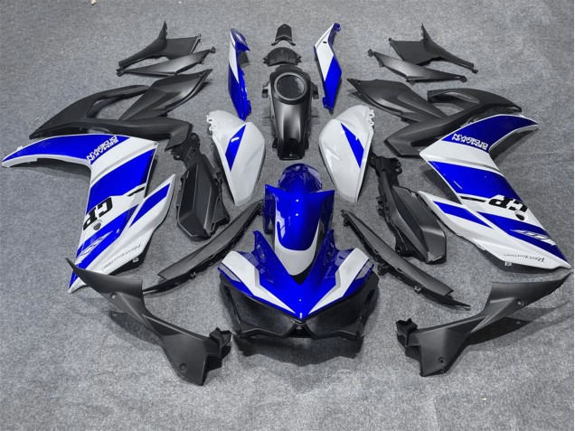 2015-2018 White Blue Yamaha YZF R3/R25 Motorcycle Fairings UK