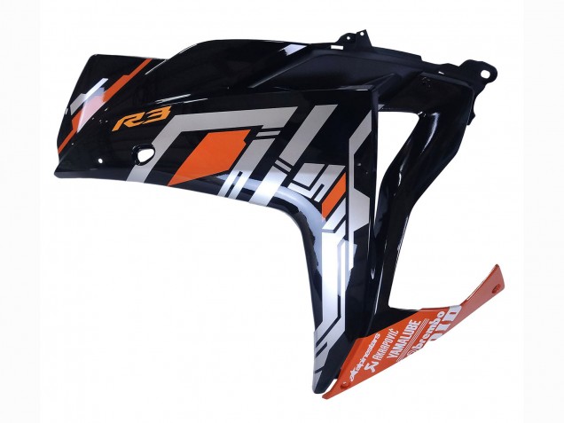 2015-2018 Blue Orange Silver Yamalube Yamaha YZF R3/R25 Motorcycle Fairings UK