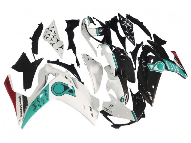 2015-2018 White Green Glossy Black Yamaha YZF R3/R25 Motorcycle Fairings UK