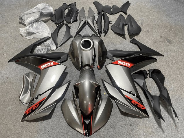 2015-2018 Silver Red Black Racing Yamaha YZF R3/R25 Motorcycle Fairings UK