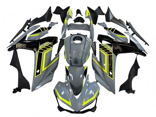 2015-2018 Nardo Grey Neon Yellow Black Yamaha YZF R3/R25 Motorcycle Fairings UK