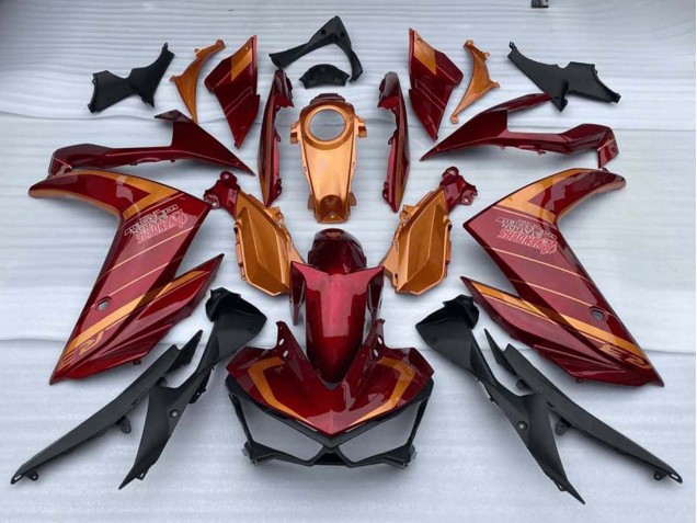 2015-2018 Red Orange Yamaha YZF R3/R25 Motorcycle Fairings UK