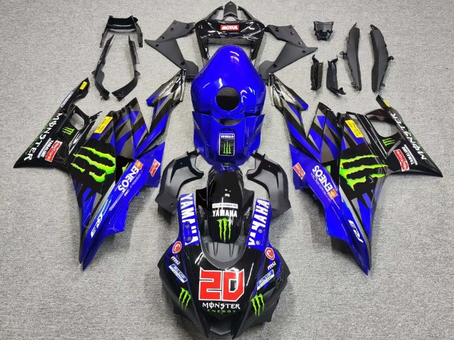 2019-2021 Blue Glossy Black Green ENEOS Monster 20 Yamaha YZF R3/R25 Motorcycle Fairings UK