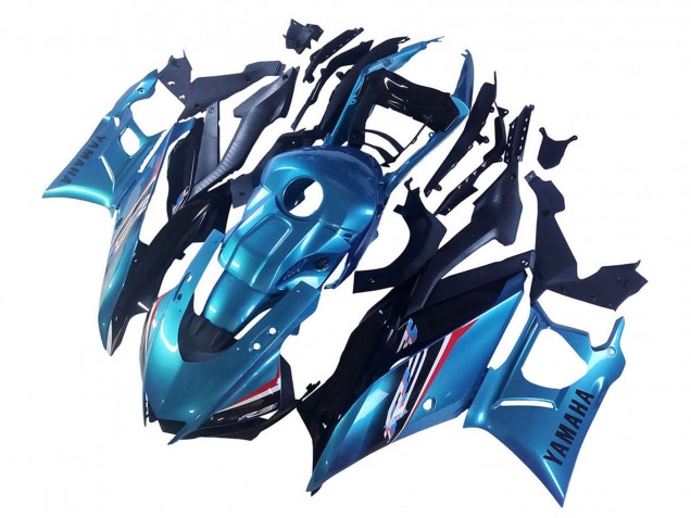 2019-2021 Blue Black Yamaha YZF R3/R25 Motorcycle Fairing UK