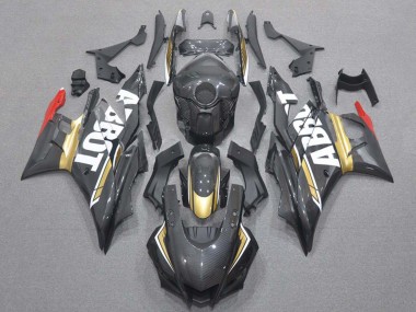 Buy 2019-2021 Red Gold Black Carbon Fiber Style Yamaha YZF R3/R25 Motorcycle Fairings UK