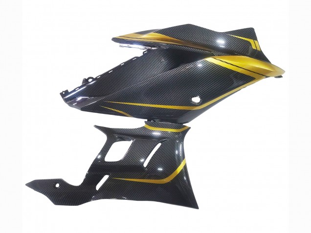 2019-2021 Glod Black Carbon Fiber Yamaha YZF R3/R25 Motorcycle Fairings UK