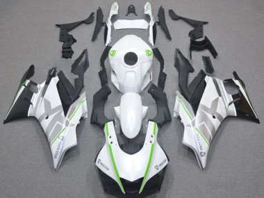 Buy 2019-2021 White Green Silver Black Yamaha YZF R3/R25 Motorcycle Fairings UK