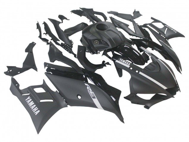 2019-2021 Matte Black Silver Yamaha YZF R3/R25 Motorcycle Fairings UK
