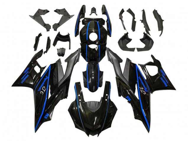 2019-2021 Glossy Black Blue Matte Black Yamaha YZF R3/R25 Motorcycle Fairings UK