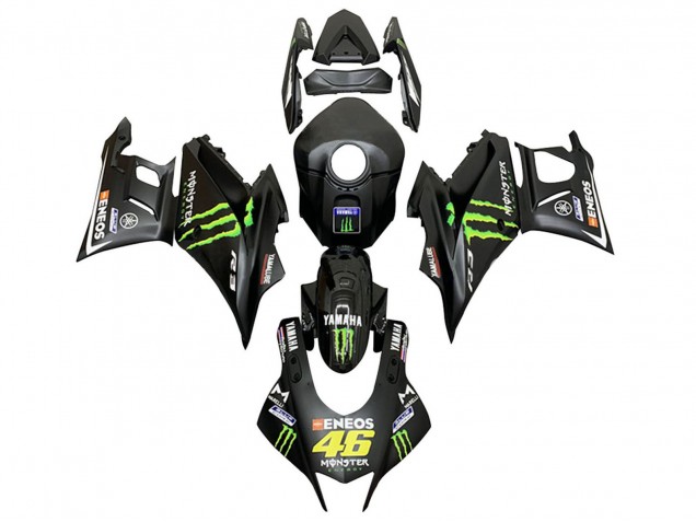 2019-2021 Black Green ENEOS Monster 46 Yamaha YZF R3/R25 Motorcycle Fairings UK