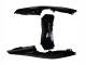 2019-2021 Glossy Black White Yamaha YZF R3/R25 Motorcycle Fairings UK
