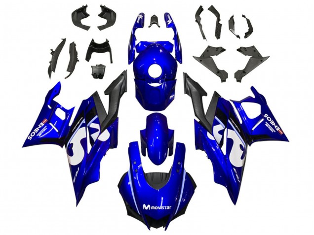 2019-2021 Blue White Black MoviStar ENEOS Yamaha YZF R3/R25 Motorcycle Fairings UK