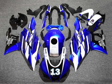 Buy 2019-2021 Blue White Black Yamalube Petronas 13 Yamaha YZF R3/R25 Motorcycle Fairings UK