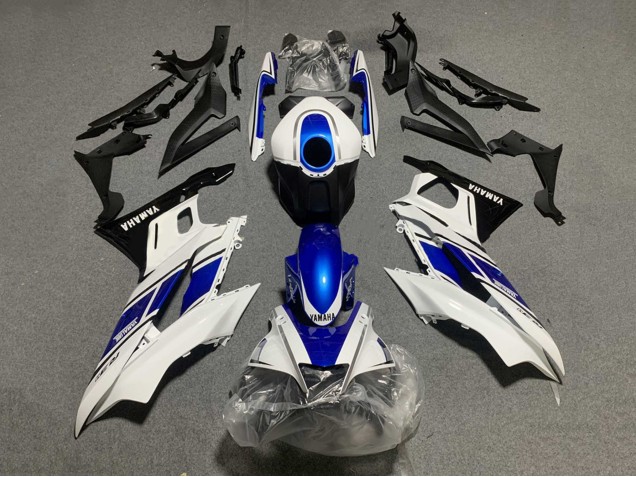 2019-2021 White Blue Black Yamalube Yamaha YZF R3/R25 Motorcycle Fairings UK