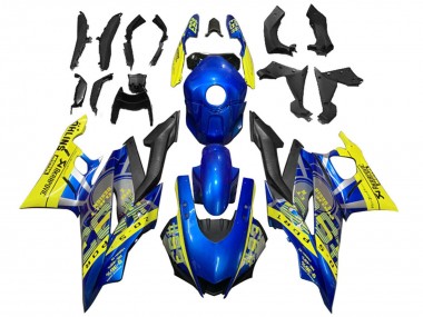 Buy 2019-2021 Yellow Blue Black Motul Yamaha YZF R3/R25 Motorcycle Fairings UK