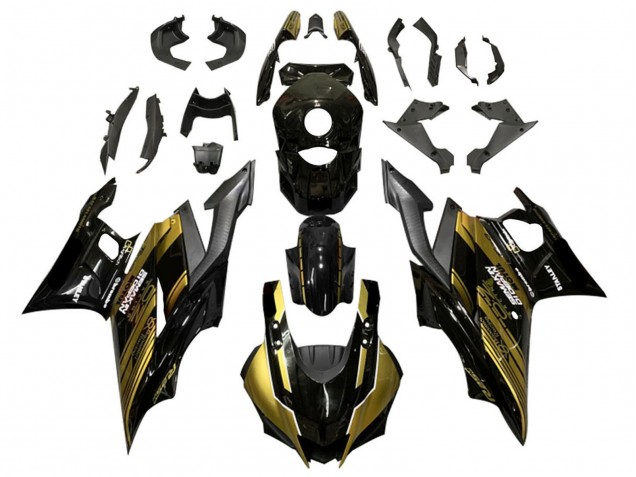 2019-2021 Glod Glossy Black Semakin Didepan Yamaha YZF R3/R25 Motorcycle Fairings UK