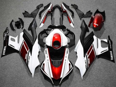 Buy 2019-2021 White Red Black Yamaha YZF R3/R25 Motorcycle Fairings UK