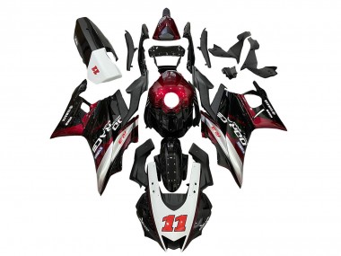 Buy 2019-2021 White Red Black 11 Yamaha YZF R3/R25 Motorcycle Fairings UK