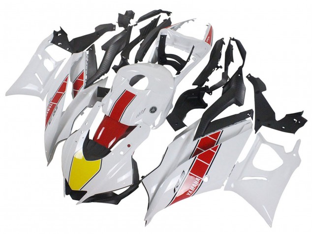 2019-2021 White Red Yellow Black Yamaha YZF R3/R25 Motorcycle Fairings UK