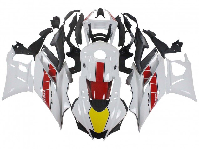 2019-2021 White Red Yellow Black Yamaha YZF R3/R25 Motorcycle Fairings UK
