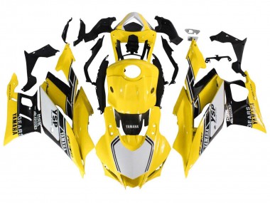 Buy 2019-2021 Yellow White Black Stripe Yamaha YZF R3/R25 Motorcycle Fairings UK