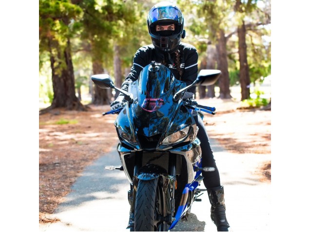 2022-2024 Blue Glossy Black Yamaha YZF R3/R25 Motorcycle Fairings UK