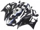 2022-2024 Black Carbon Fiber Style Silver Blue Yamaha YZF R3/R25 Motorcycle Fairings UK