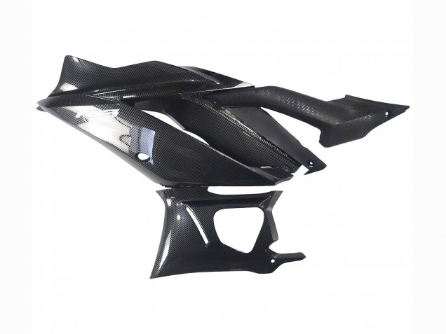 2022-2024 Black Carbon Fiber Style Silver Blue Yamaha YZF R3/R25 Motorcycle Fairings UK