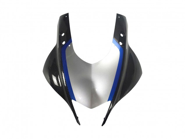2022-2024 Black Carbon Fiber Style Silver Blue Yamaha YZF R3/R25 Motorcycle Fairings UK