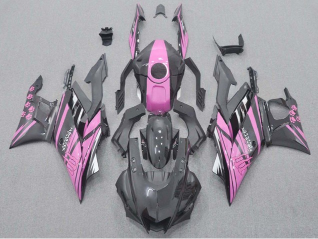 2022-2024 Pink Black Monster Yamaha YZF R3/R25 Motorcycle Fairings UK